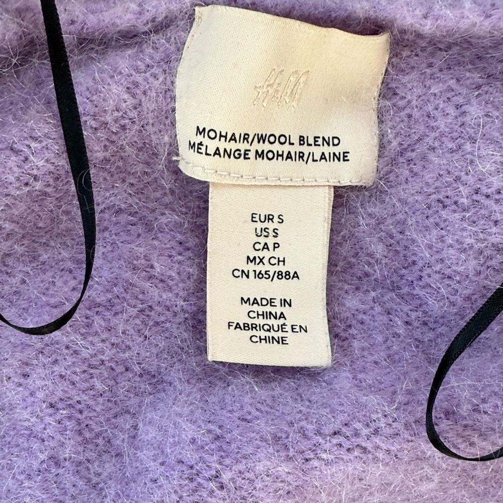 H&M Lavender Purple Button-Up Cardigan - Picture 3 of 7
